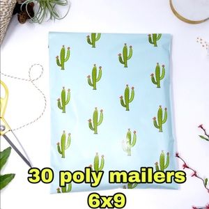 4x$20 //30 poly mailers cactus 🌵 print 6x9